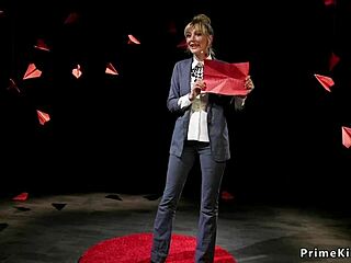 Blonde Femdom Strapon Pounds Black Slave's Ass Hard