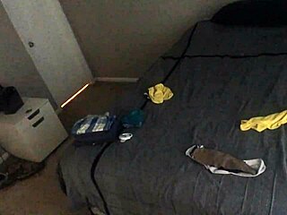 Bald Webcam Girl Folds Laundry Naked Ignoring Voyeur Domination