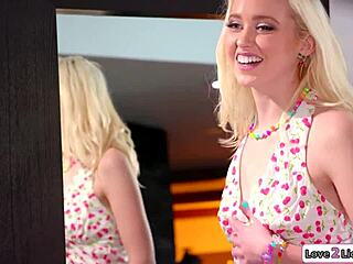 Blonde 18+ Twerks Petite Ass On Ebony Roommate