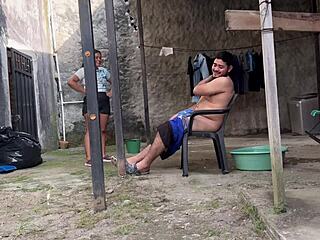 Surprise Uncle Jerking Off Now I Help Him Cum Curvy Latina