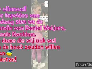 fitness blonde francis kweldam shows athletic ass and big tits