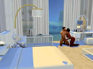 Hunky Sims 4 Honeymoon Filled with Intense Oral and Orgasms