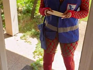 postal worker hides her sloppy wet bbc cravings