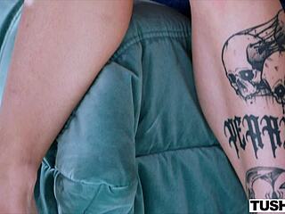 vixenplus alex submits to intense double penetration domination in mmf threesome