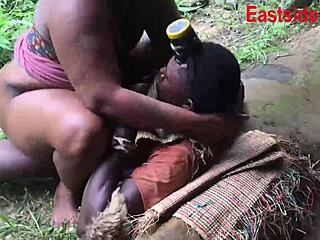 queen you feel my big black cock deep in your ebony pussy outdoors?