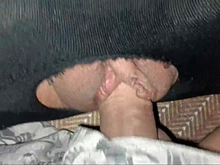 Young pornstar's early morning masturbation builds to intense orgasm