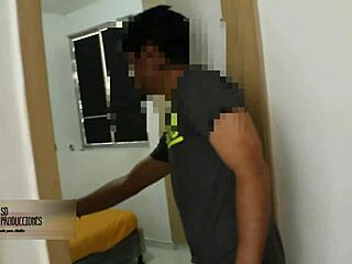 petite latina teen spots masturbation and jumps in to help 😈🔥🍆