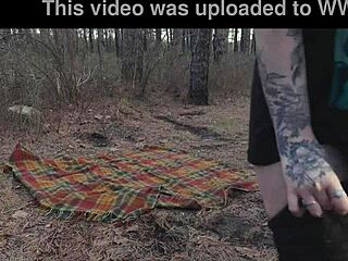 submissive cutie rimjobs then chokes on rough roadside face fucking
