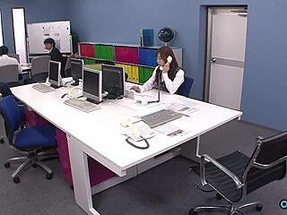 Why does the sleazy boss crave his secretary's hairy blowjob submission?