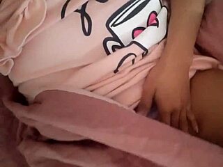 young horny schoolgirl wakes dripping wet fingering big pussy lips