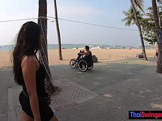 Big ass Thai teen craves tourist's monster cock in amateur fuck fest