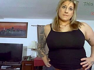 best friend's milf gives epic sloppy blowjob cum blast