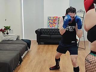 wanna watch chubby pierced girl train hot boxing?