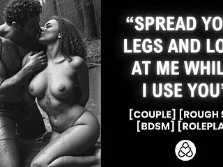 Forest BDSM where he owns her wet pussy completely