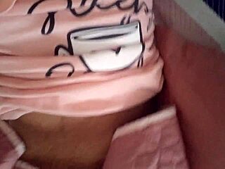young horny schoolgirl wakes dripping wet fingering big pussy lips