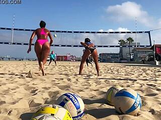 Ever seen a big booty African volleyball babe shake it?