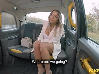 Divorced milf hops on fake taxi driver's monster cock ride