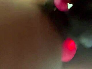 muscular ebony bbw's big pussy stretched pov by girlfriend's strap-on passion