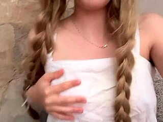 stepdad left me horny in yard fingering big ass outdoors