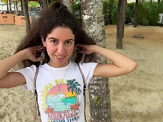 stole beach babe for rough public pounding 💦🏖️