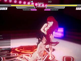 lesbian futanari muff dive anal licking battle