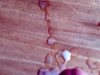 i blast massive cumshot all over desk solo