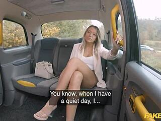 Divorced milf hops on fake taxi driver's monster cock ride