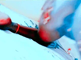 Hey man crams giant cock deep in tiny creamy wet pussy