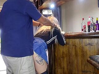 Wanna watch this cute blonde cheat quick under her skirt?