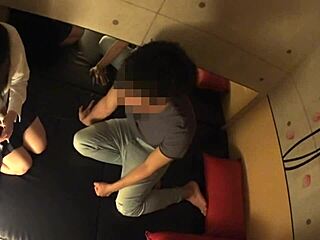 japanese busty schoolgirl gets her huge natural tits oiled in secret massage