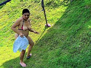 Enm Diamond's Passionate Outdoor Blowjob Adventure