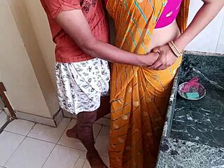 Horny Indian bride's ass POUNDED in steamy KITCHEN
