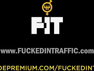 Gorgeous blonde Karina Grand bangs mature driver