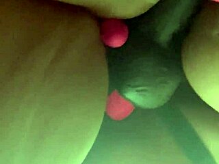 muscular ebony bbw's big pussy stretched pov by girlfriend's strap-on passion