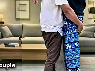 indonesian beauty's house invite turns into oral thrill