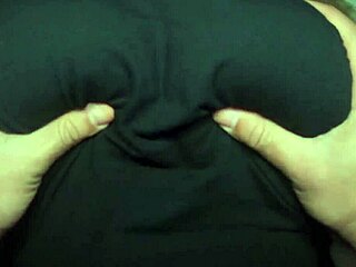 Neighbor's Huge Tits Covered in Cum Shots