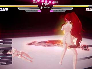 lesbian futanari muff dive anal licking battle