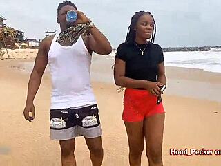 we fucked that sexy ebony ass hard after beach fun