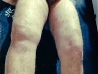 yo, this naughty naked dude flashes his monster cock everywhere in homemade vids