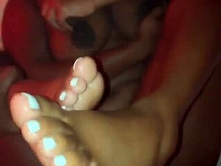 Thick Ebony Big Tits Toes Fucked Hard By BBC!