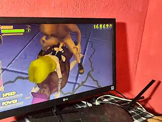 Finds her on porn game begs for rough ass fuck