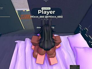 egyptian slut fucked hard in roblox condo game