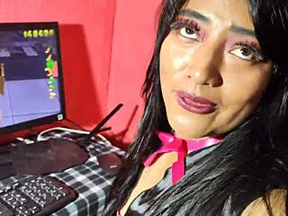 Finds her on porn game begs for rough ass fuck