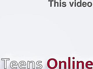 real 18 year old teases with buttplug play