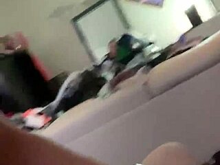 Snow white cums hard on hidden japanese cock