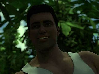 Curvy Wife Rides Hard on Jungle Vacation