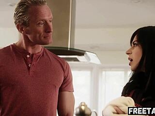 sleepover turns horny with stepdad's monster cock creampie