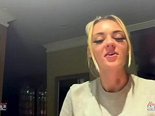 skinny blonde sassy sucks cock pussy pounded cum tits
