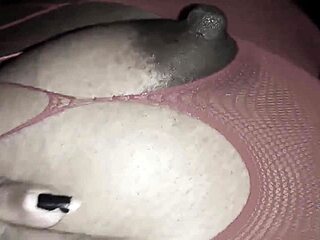 black bbw stuffs giant pussy with huge penis in trailer