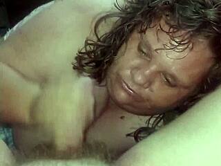 Curvy Mature Woman with Huge Boobs Teases Cock